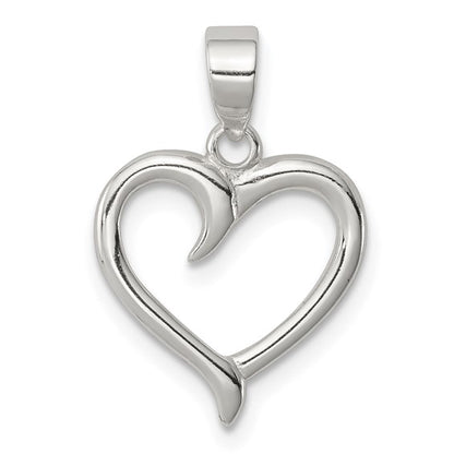 Sterling Silver Open Heart Charm