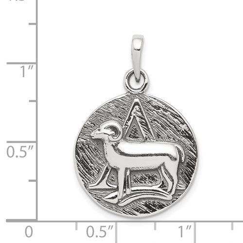 Sterling Silver Aries Zodiac Charm