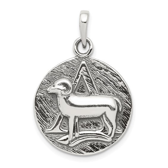 Sterling Silver Aries Zodiac Charm