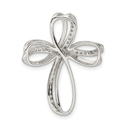 Sterling Silver CZ Cross Pendant