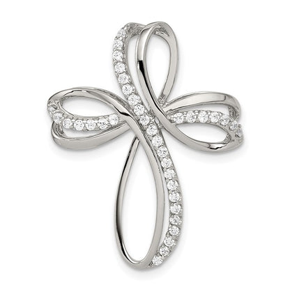 Sterling Silver CZ Cross Pendant