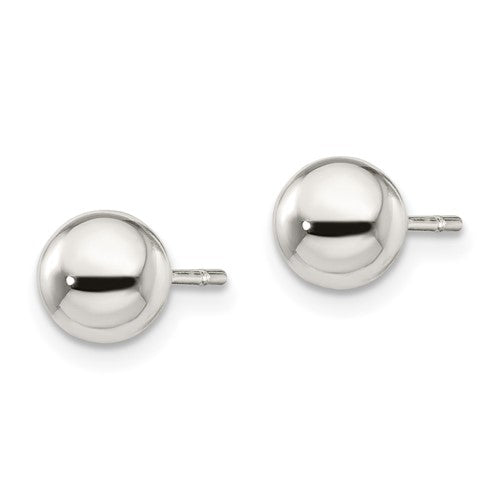 Sterling Silver 6mm Ball Post Earrings