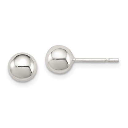 Sterling Silver 6mm Ball Post Earrings