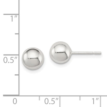 Sterling Silver 7mm Ball Post Earrings