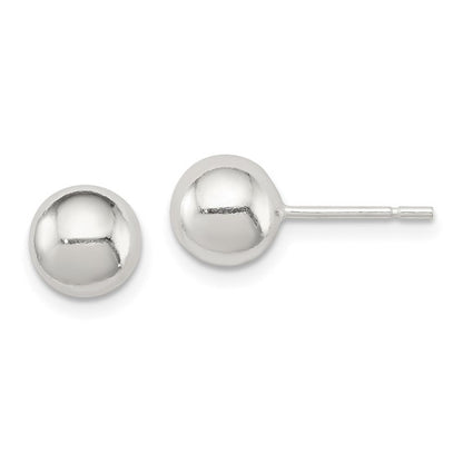 Sterling Silver 7mm Ball Post Earrings