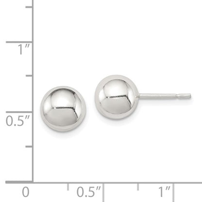 Sterling Silver 8mm Ball Post Earrings