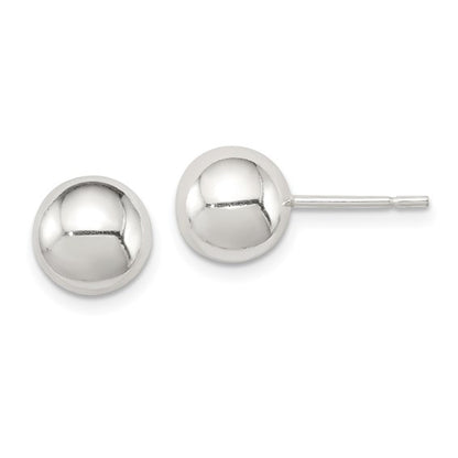 Sterling Silver 8mm Ball Post Earrings