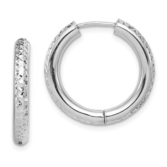 Sterling Silver Hoop Earrings - 21 mm