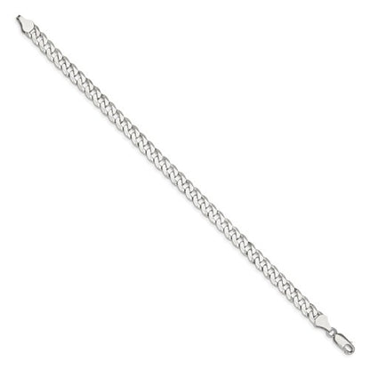 Sterling Silver Beveled Cuban Link Chains 6.00 mm