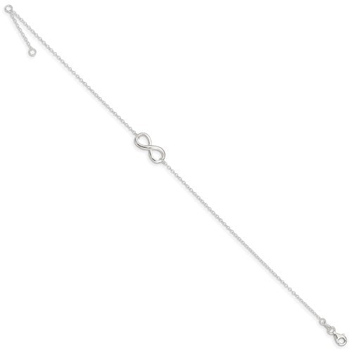 Sterling Silver Infinity Anklet