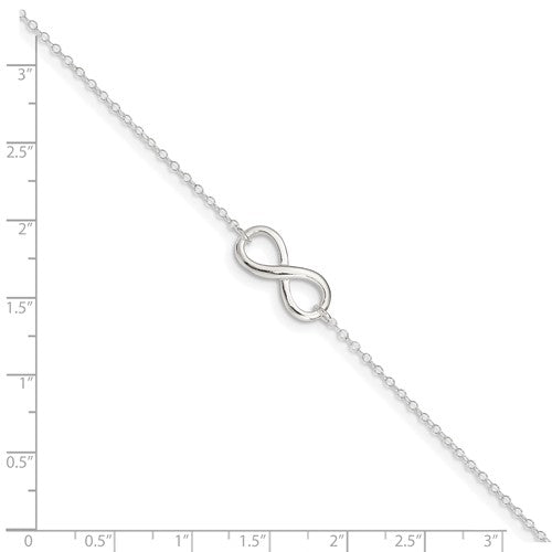 Sterling Silver Infinity Anklet