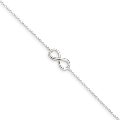 Sterling Silver Infinity Anklet