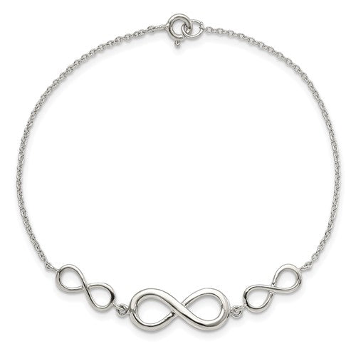 Sterling Silver Infinity Bracelet