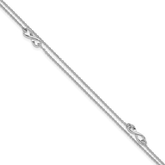 Sterling Silver Infinity Anklet