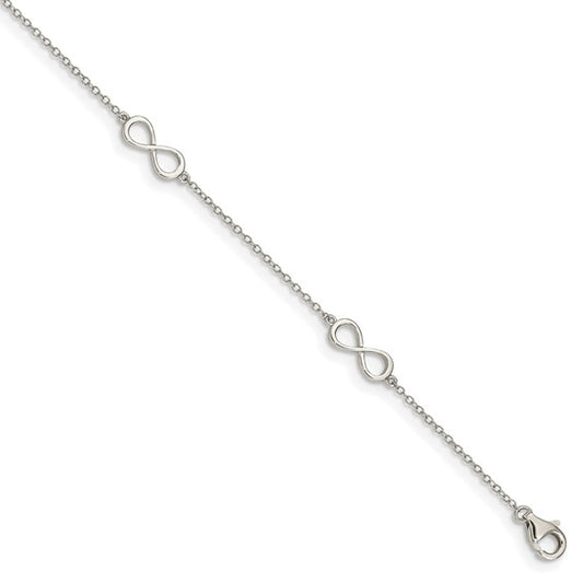 Sterling Silver Infinity Anklet