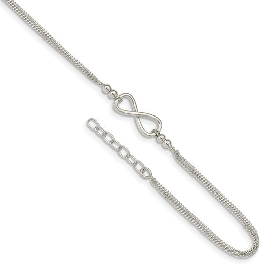 Sterling Silver Infinity Anklet