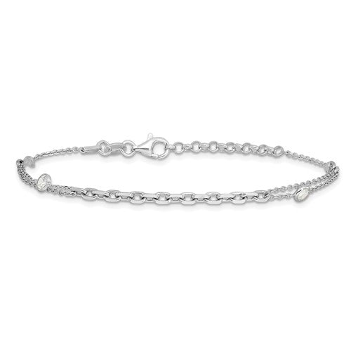 Sterling Silver CZ Bracelet