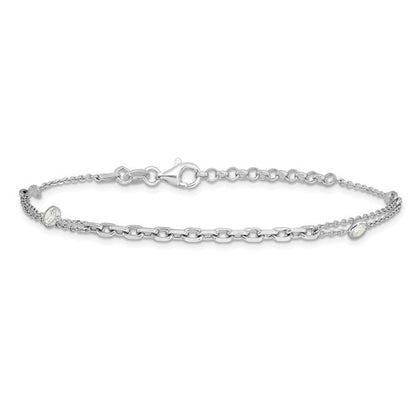 Sterling Silver CZ Bracelet