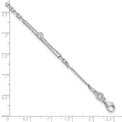 Sterling Silver CZ Bracelet