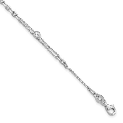 Sterling Silver CZ Bracelet