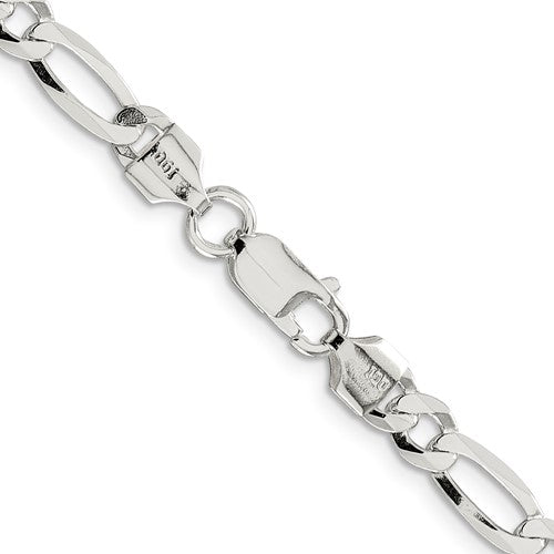 Sterling Silver Lightweight Figaro Link Chains 5.50 mm