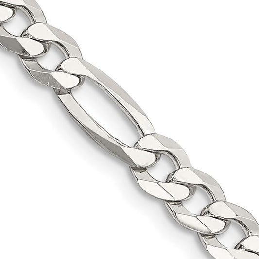 Sterling Silver Lightweight Figaro Link Chains 5.50 mm