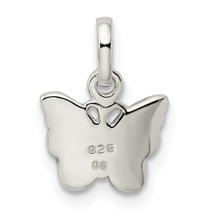 Butterfly Charm w/ Enamel - Sterling Silver