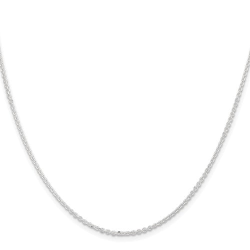 Sterling Silver Diamond-Cut Forzantina Cable Chain 1.85mm