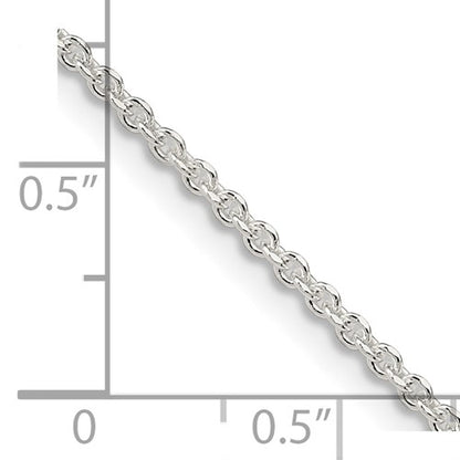 Sterling Silver Diamond-Cut Forzantina Cable Chain 1.85mm