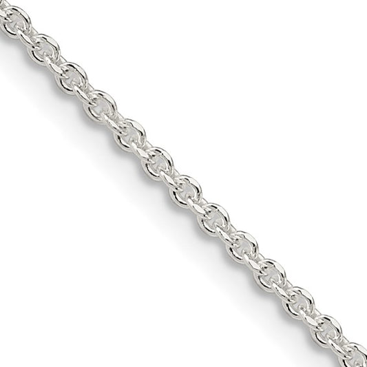 Sterling Silver Diamond-Cut Forzantina Cable Chain 1.85mm