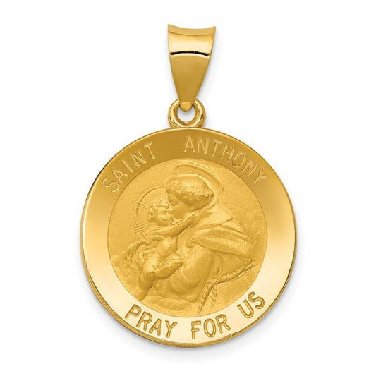 14k St. Anthony Medallion 28 mm