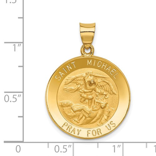 14k St. Michael Medallion - 32 mm