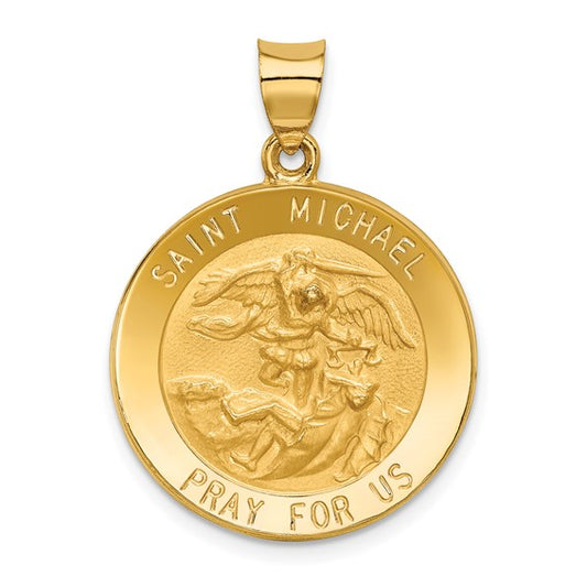 14k St. Michael Medallion - 32 mm