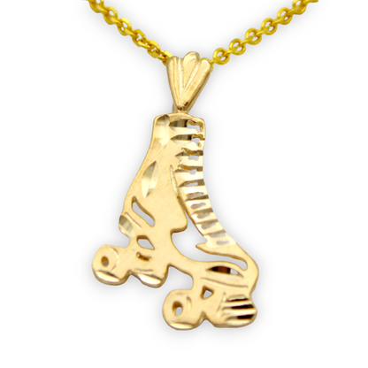 14k Roller Skates Charm