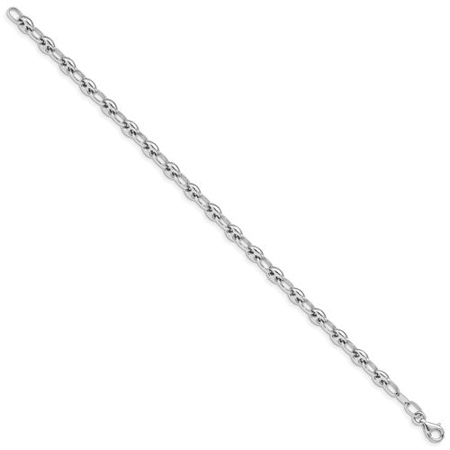 14k Puffed Anchor Link Bracelet