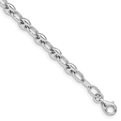 14k Puffed Anchor Link Bracelet