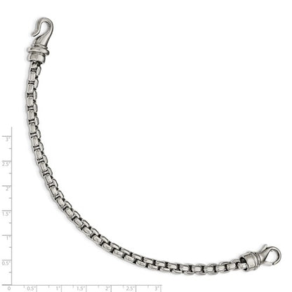 Stainless Steel Polished Box Link Bracelets 8.5 Inches