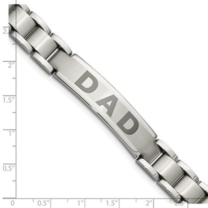 Stainless Steel "DAD" ID Bracelet