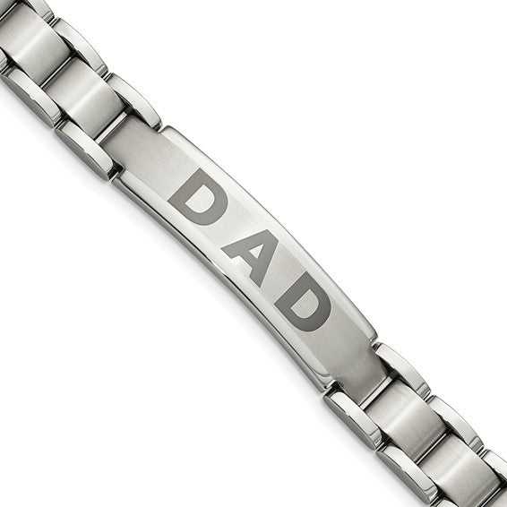 Stainless Steel "DAD" ID Bracelet