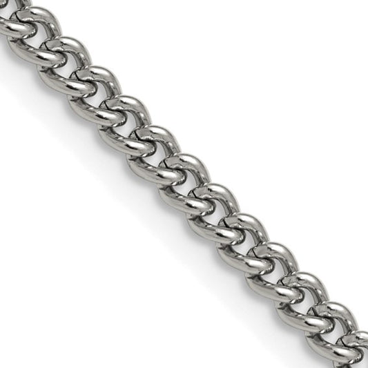 Stainless Steel Round Curb Chains 4 mm