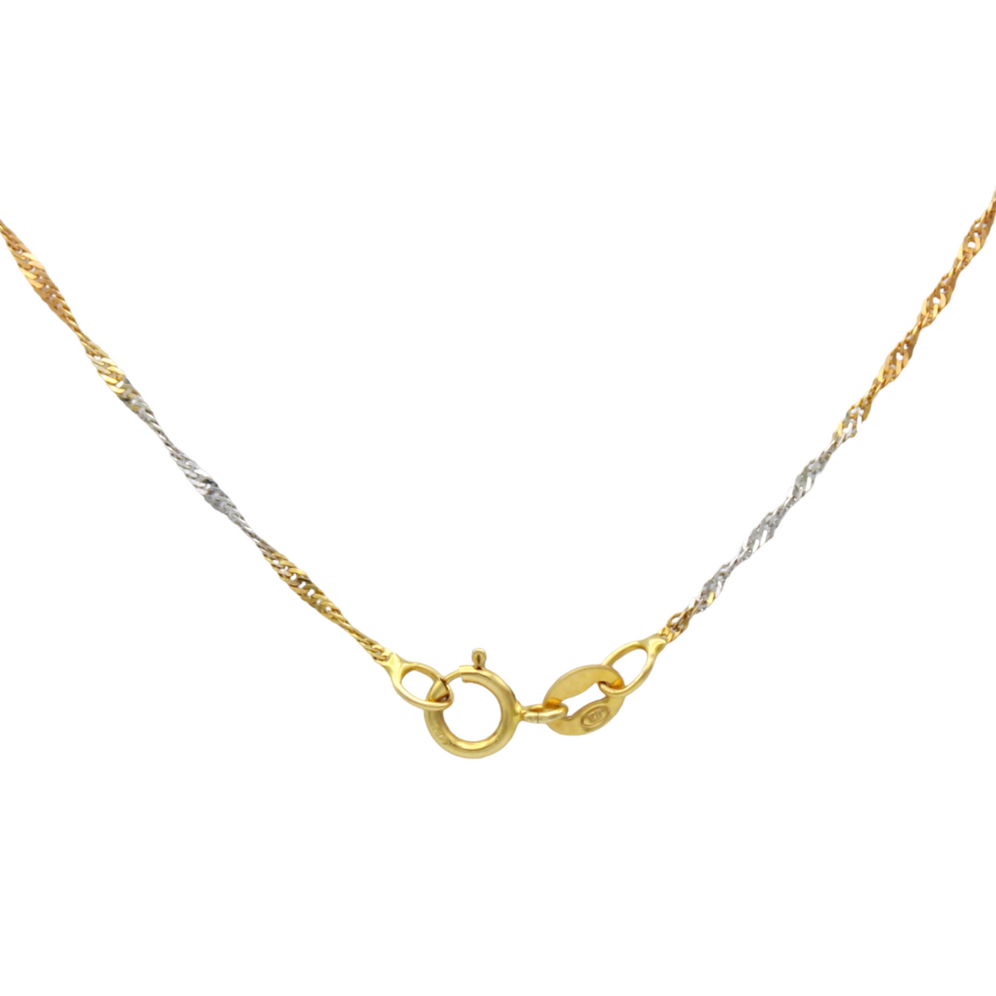 14k Tri-Color Singapore Chain - 1.25 mm