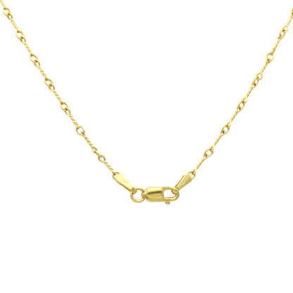 14k Twisted Barrel Link Chain - 2.00 mm