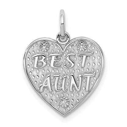 14k Best Aunt Heart Charm