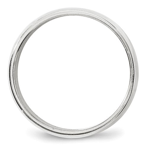 14k Milgrain Half Round Standard Wedding Bands - 8.00 mm