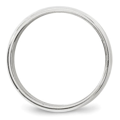 14k Milgrain Half Round Standard Wedding Bands - 8.00 mm