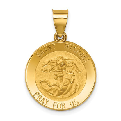 14k St. Michael Medallion - 21 mm