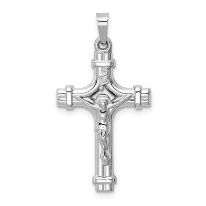 14k White Crucifix Pendant