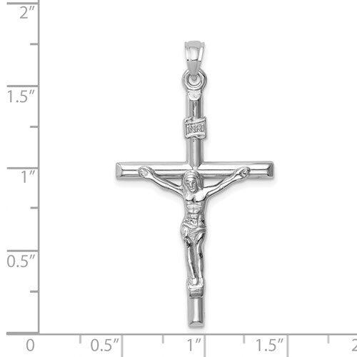 14k Two-Tone Crucifix Pendant