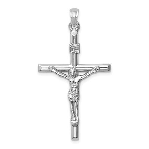 14k Two-Tone Crucifix Pendant