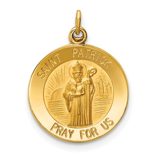 14k St. Patrick Medallion - 23 mm